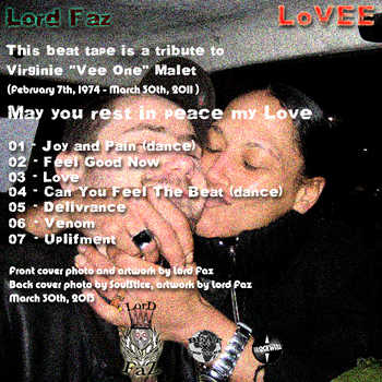 Lord Faz - LoVEE beat tape back cover