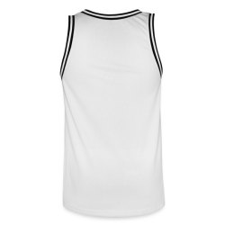 Men s Basketball Jersey Anthem Logo, white / black, back