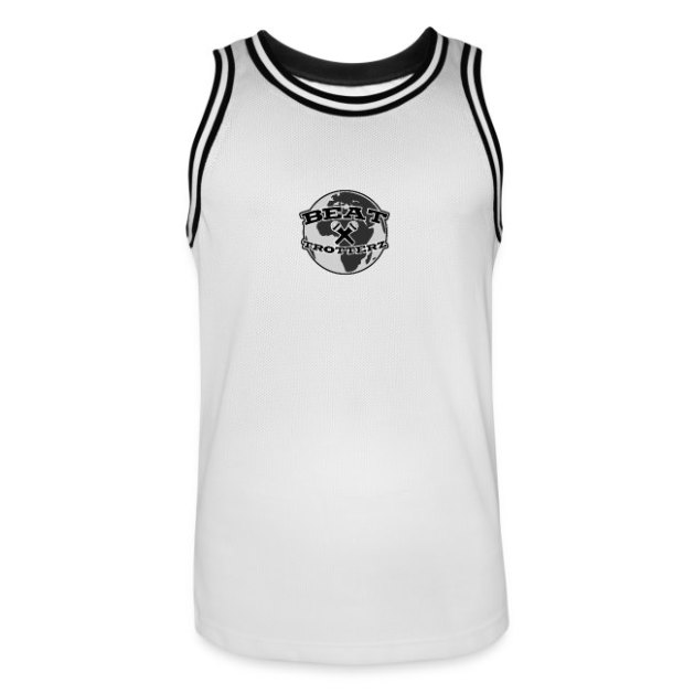 Men s Basketball Jersey Anthem Logo, white / black, front